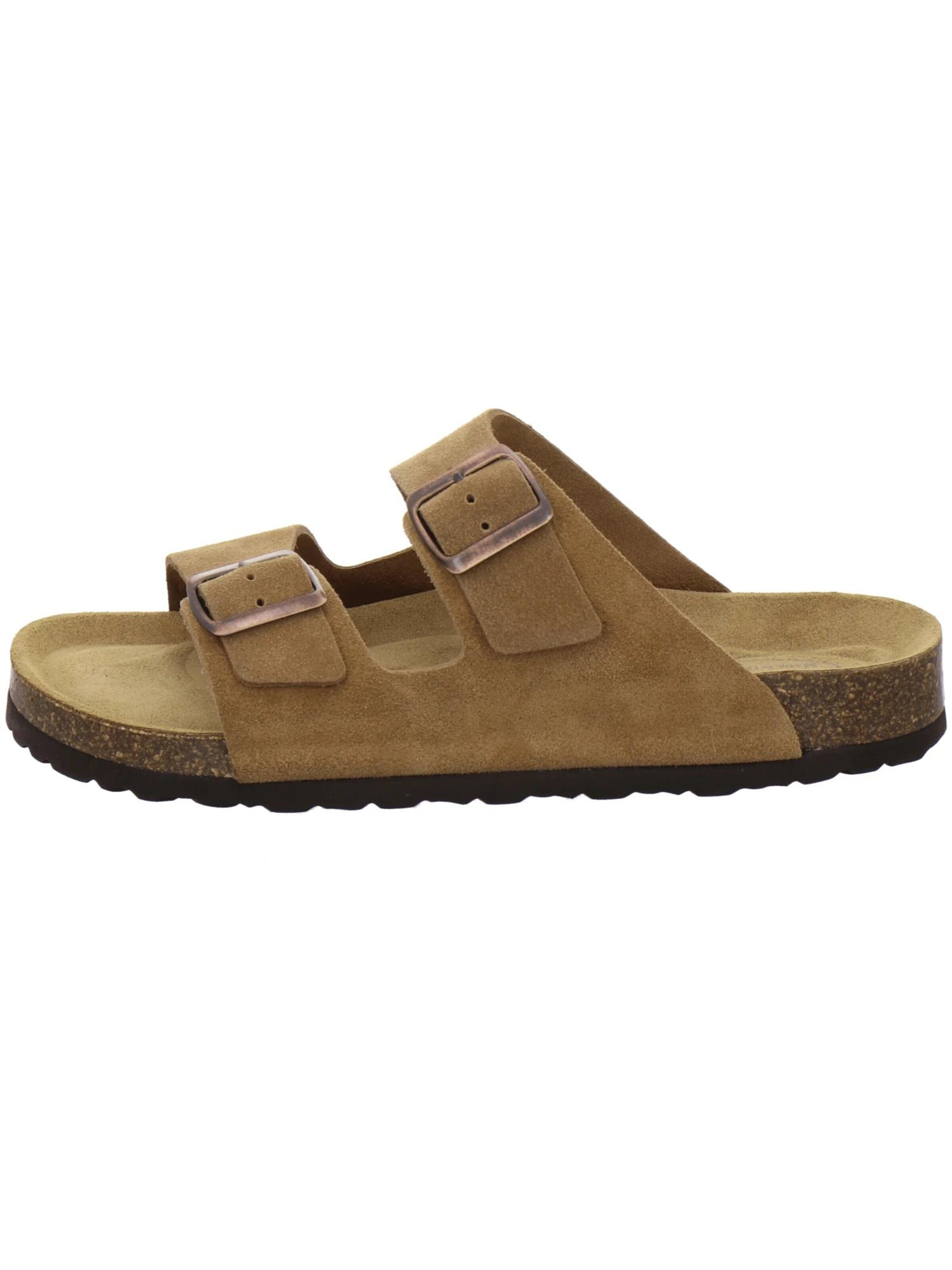 Mule 'Pantoletten Herren Zweischnaller cognac Veloursleder' AFS-Schuhe en marron