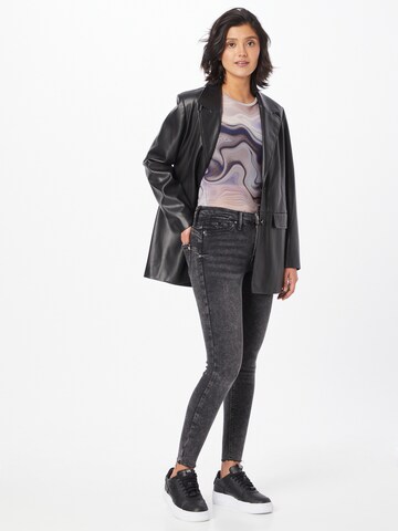 River Island - Skinny Calças de ganga 'MOLLY' em preto