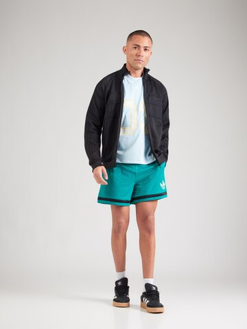 žalia ADIDAS ORIGINALS Laisvas Kelnės 'Originals Basketball'