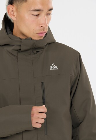 SOS Winter Jacket 'Trikora' in Brown