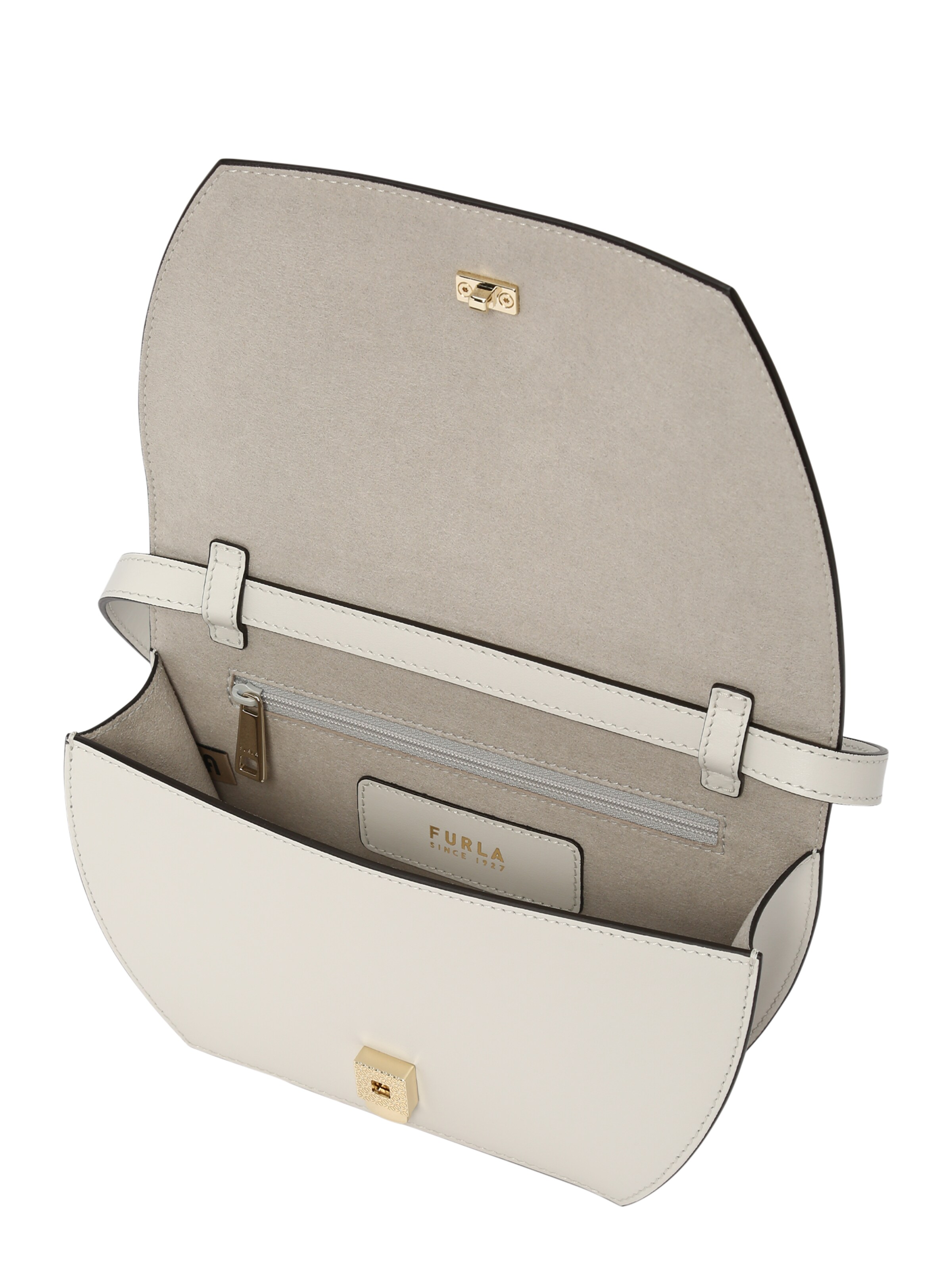 FURLA Torba za čez ramo | bela barva