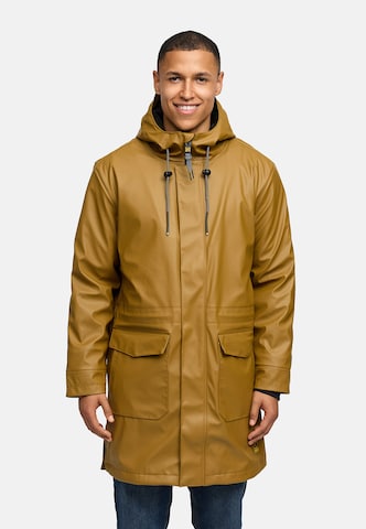 INDICODE JEANS Between-seasons coat 'Tommy' in Brown: front