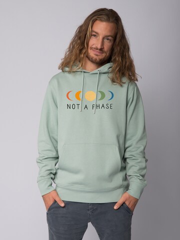 Watapparel Sweatshirt 'Not a Phase' in Green: front