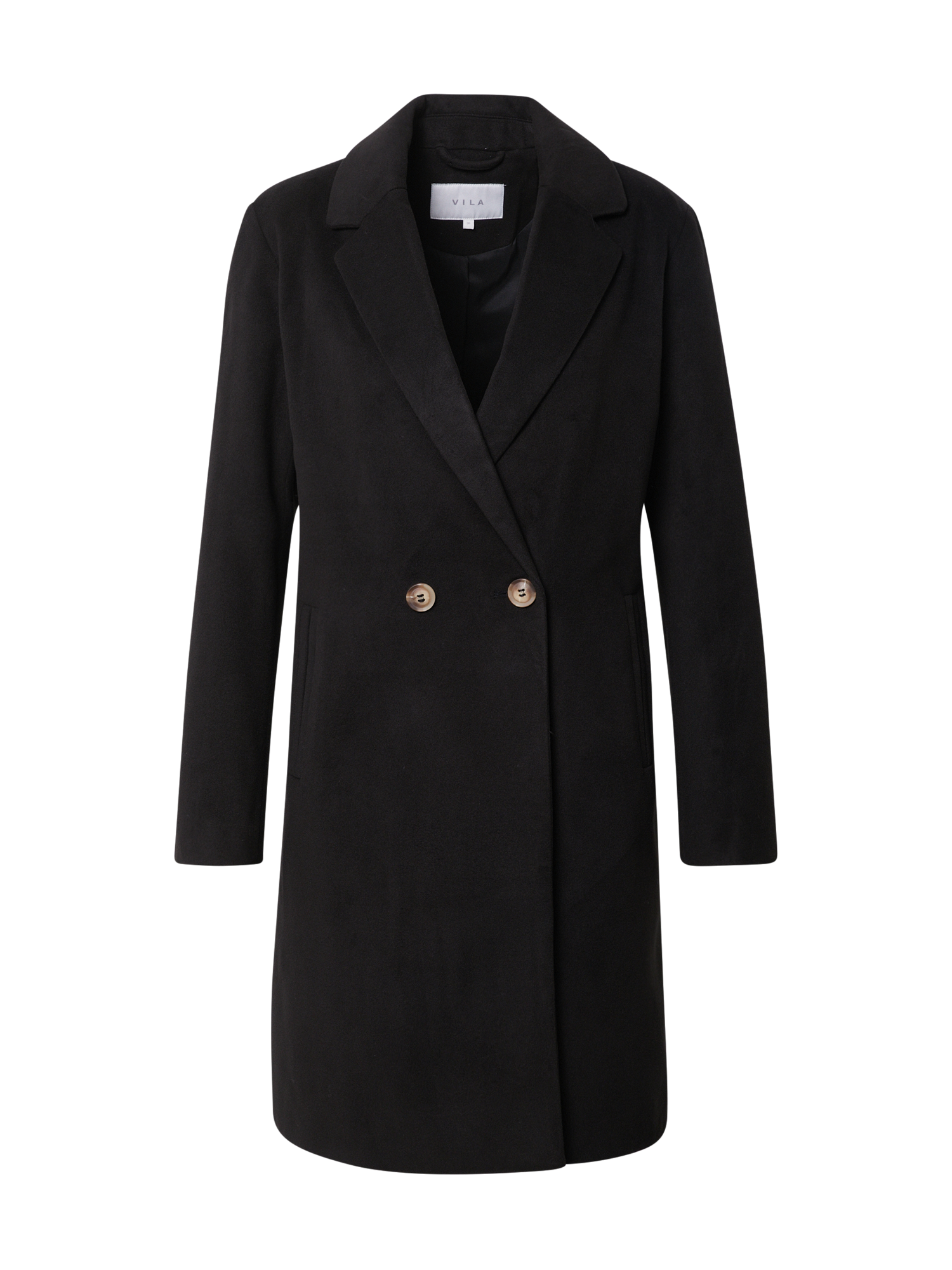 Taglie comode PROMO VILA Cappotto di mezza stagione Poku in Nero Taglie comode PROMO VILA Cappotto di mezza stagione Poku in Nero
