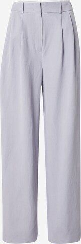 ESPRIT Wide leg Pleat-front trousers in Purple: front