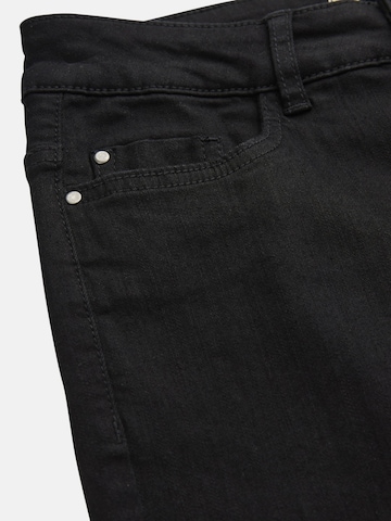 Cellbes of Sweden Slimfit Cropped Jeans mit Fünf-Taschen-Design in Schwarz