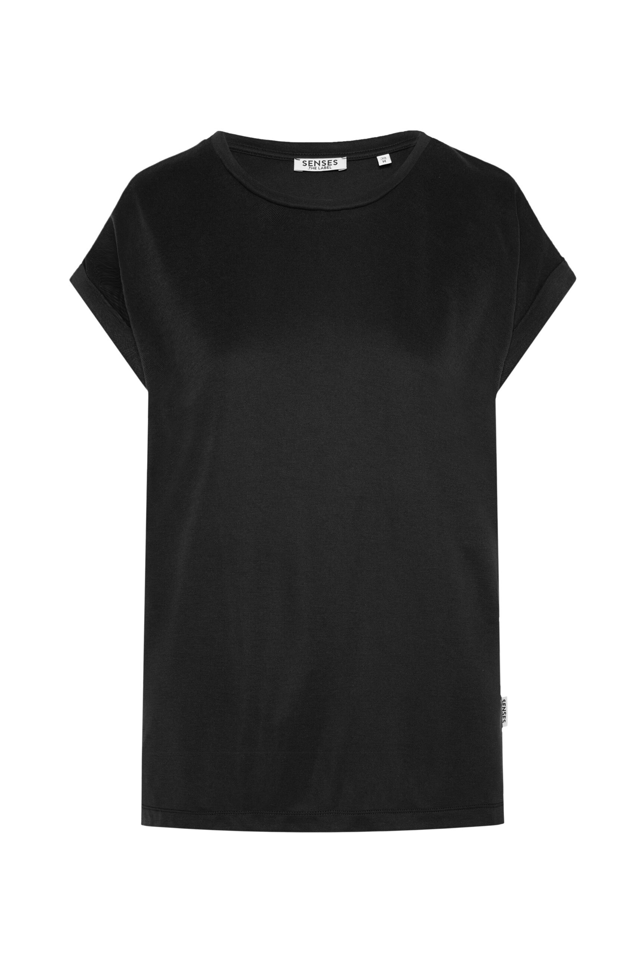 SENSES.THE LABEL T-Shirt in Schwarz: Vorderseite