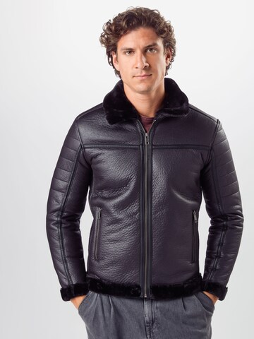 BRAVE SOUL Regular fit Prehodna jakna | črna barva: sprednja stran