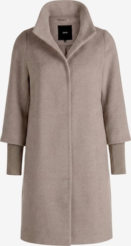 zero Between-Seasons Coat in Brown: front