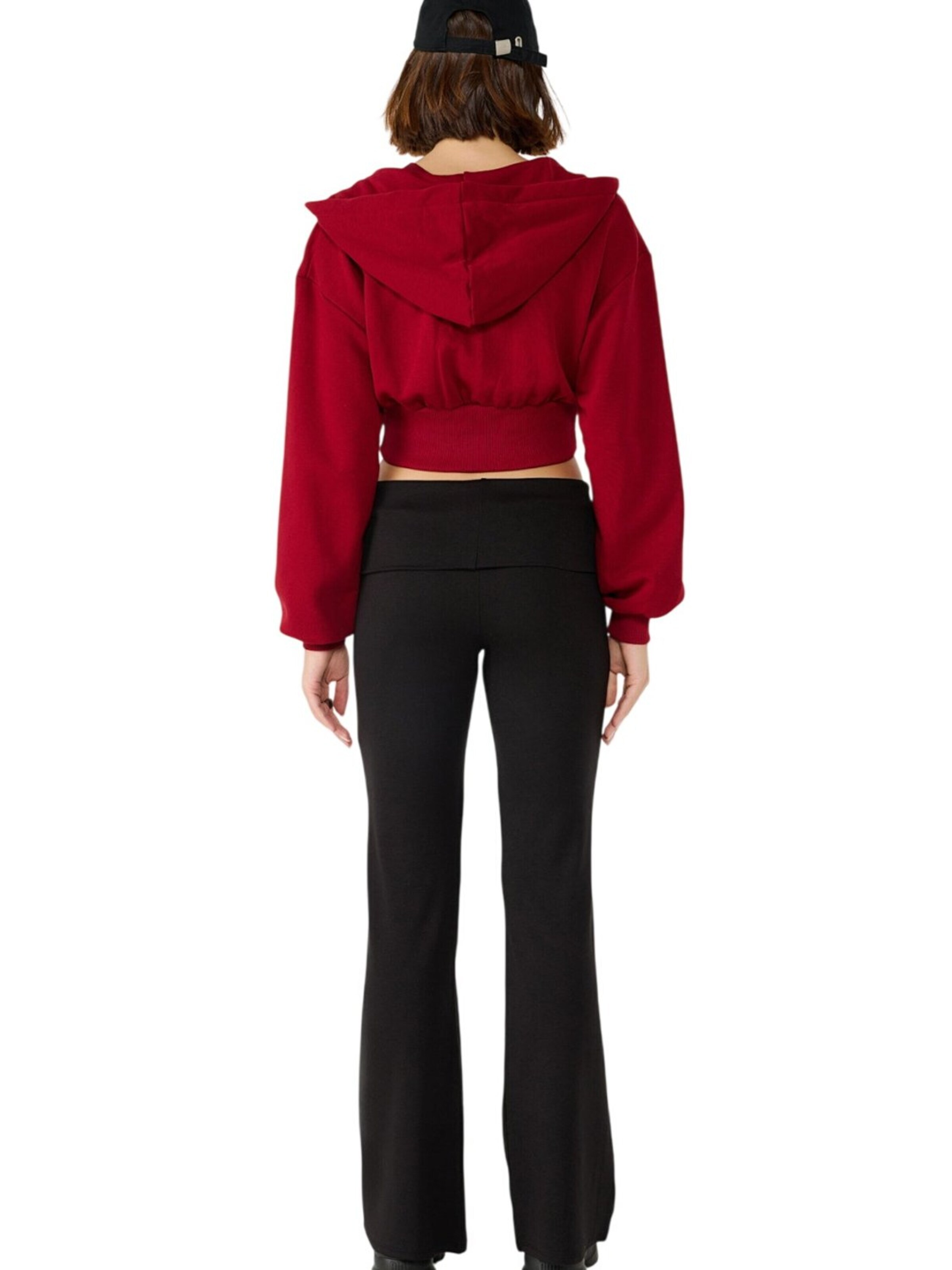Alexa Dash Flared Trousers in Black