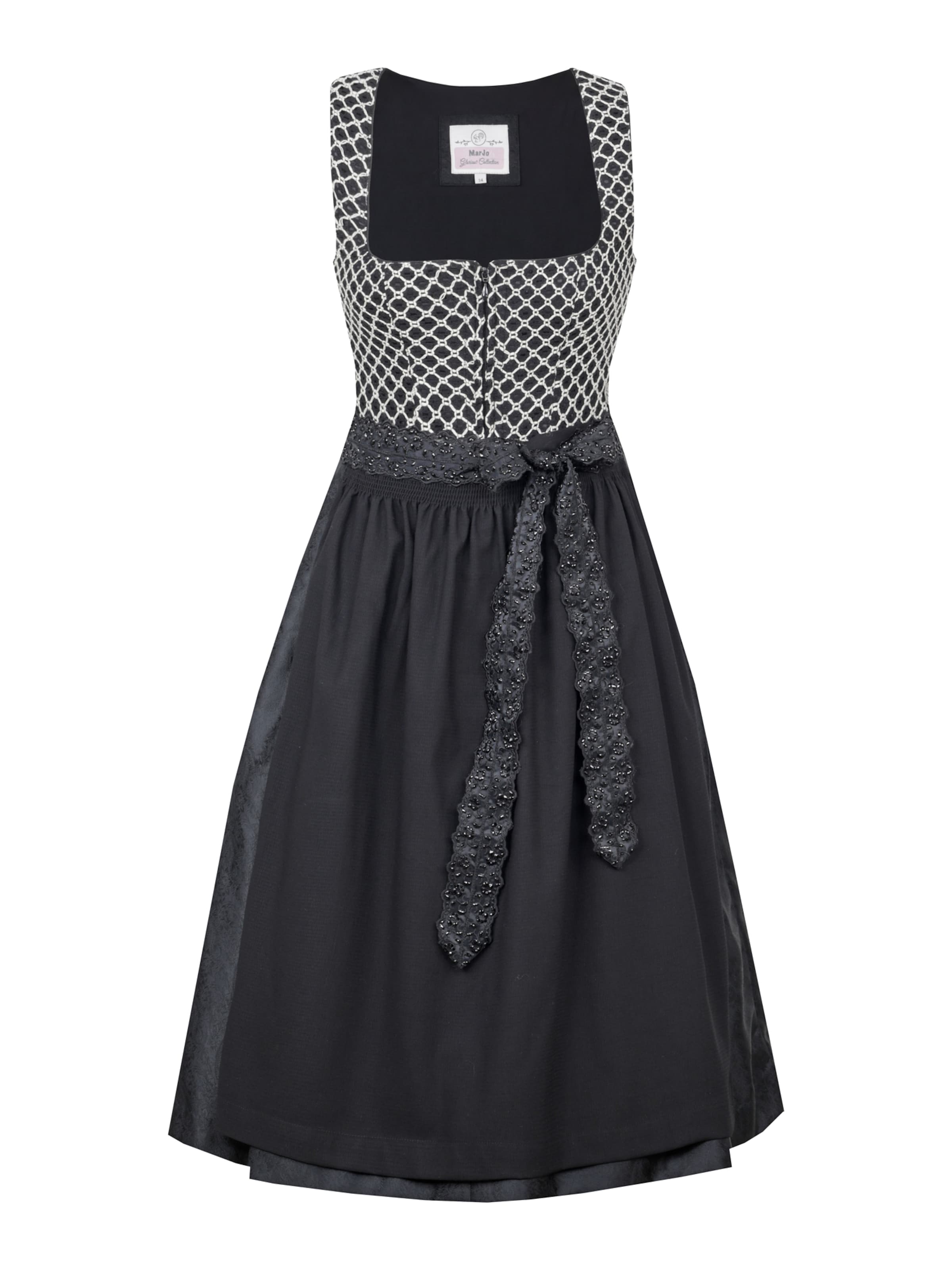 Dirndl 'Ensdorf' MARJO en noir : devant