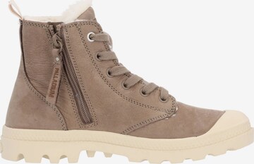 Palladium Lace-Up Ankle Boots 'Pampa' in Brown