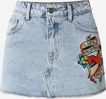 Ed Hardy Skirt in Blue: front