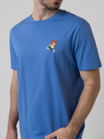 Bavarian Caps Shirt 'Grantler Klub: Pumuckl' in Blauw