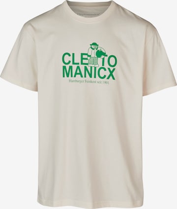 Cleptomanicx Shirt 'Feinkost' in Beige: front