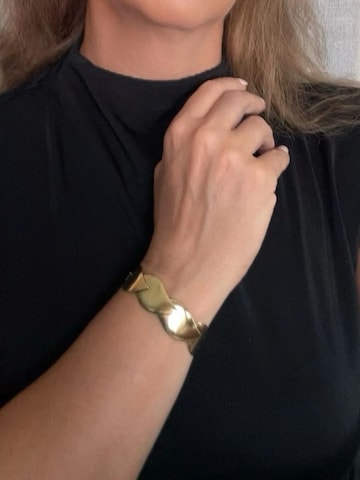Braccialetto di Gloria Mago in oro: frontale