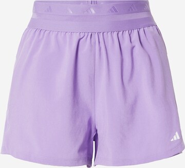 ADIDAS PERFORMANCE Loosefit Sportbroek 'Hyperglam Pacer' in Lila: voorkant