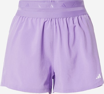 ADIDAS PERFORMANCE - Calças de desporto 'Hyperglam Pacer' em roxo: frente