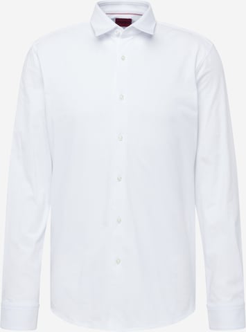 Coupe regular Chemise 'Elisha' HUGO Red en blanc : devant