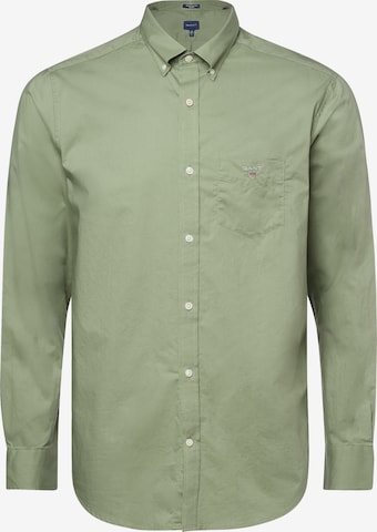 GANT Overhemd in Groen: voorkant