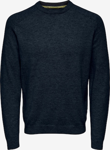 Only & Sons - Pullover 'Edward' em azul: frente