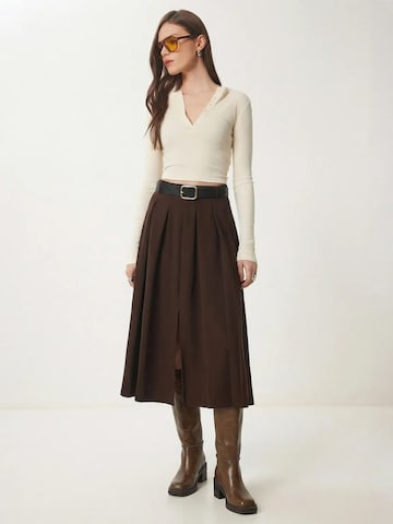 Happiness İstanbul Skirt in Brown