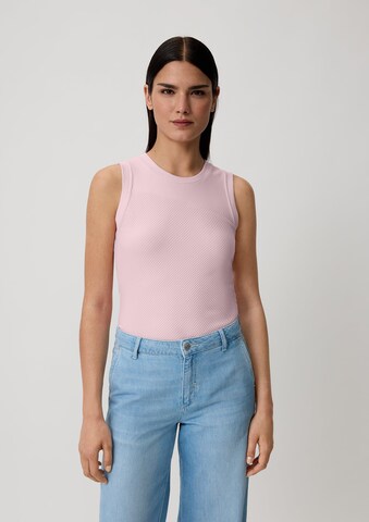 comma casual identity Gebreide top in Roze: voorkant