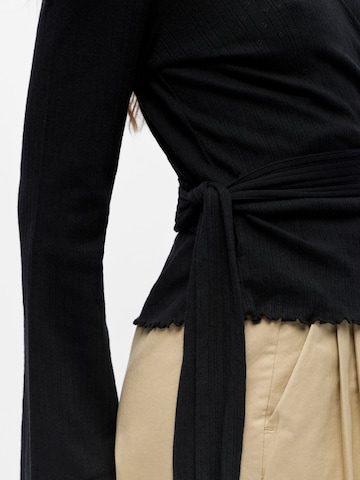 OBJECT Gebreid vest in Zwart