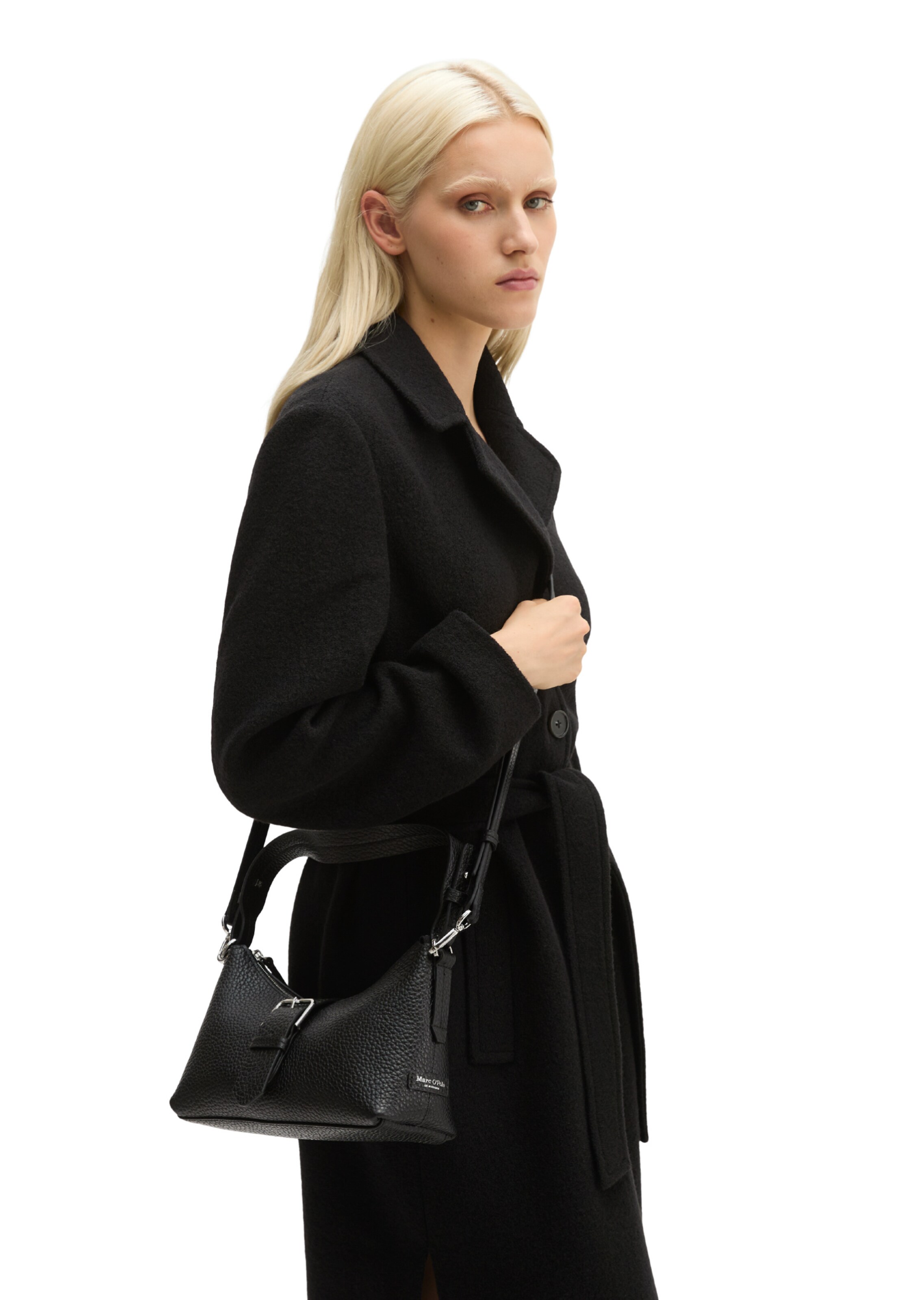 Marc O'Polo Schultertasche 'Binna' in Schwarz