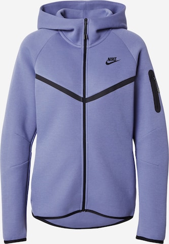 Nike Sportswear Кофта на молнии 'TECH FLEECE 2' в Синий: спереди