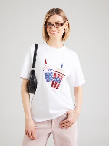 ONLY Póló 'ONLBURST POPCORN' - fehér: elől