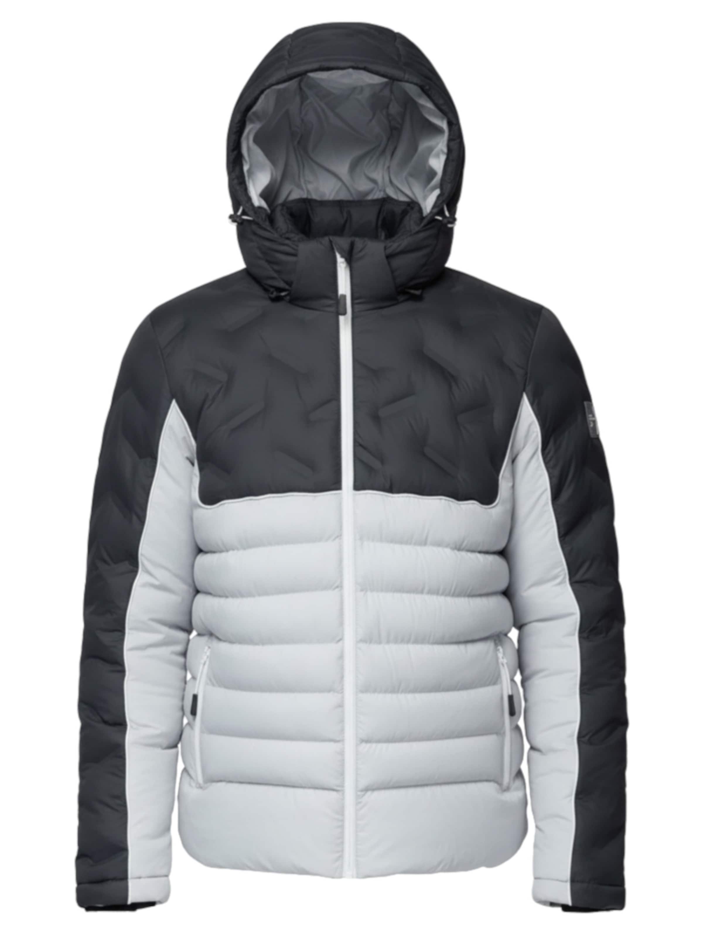 Ombre Winterjas in Grijs: voorkant