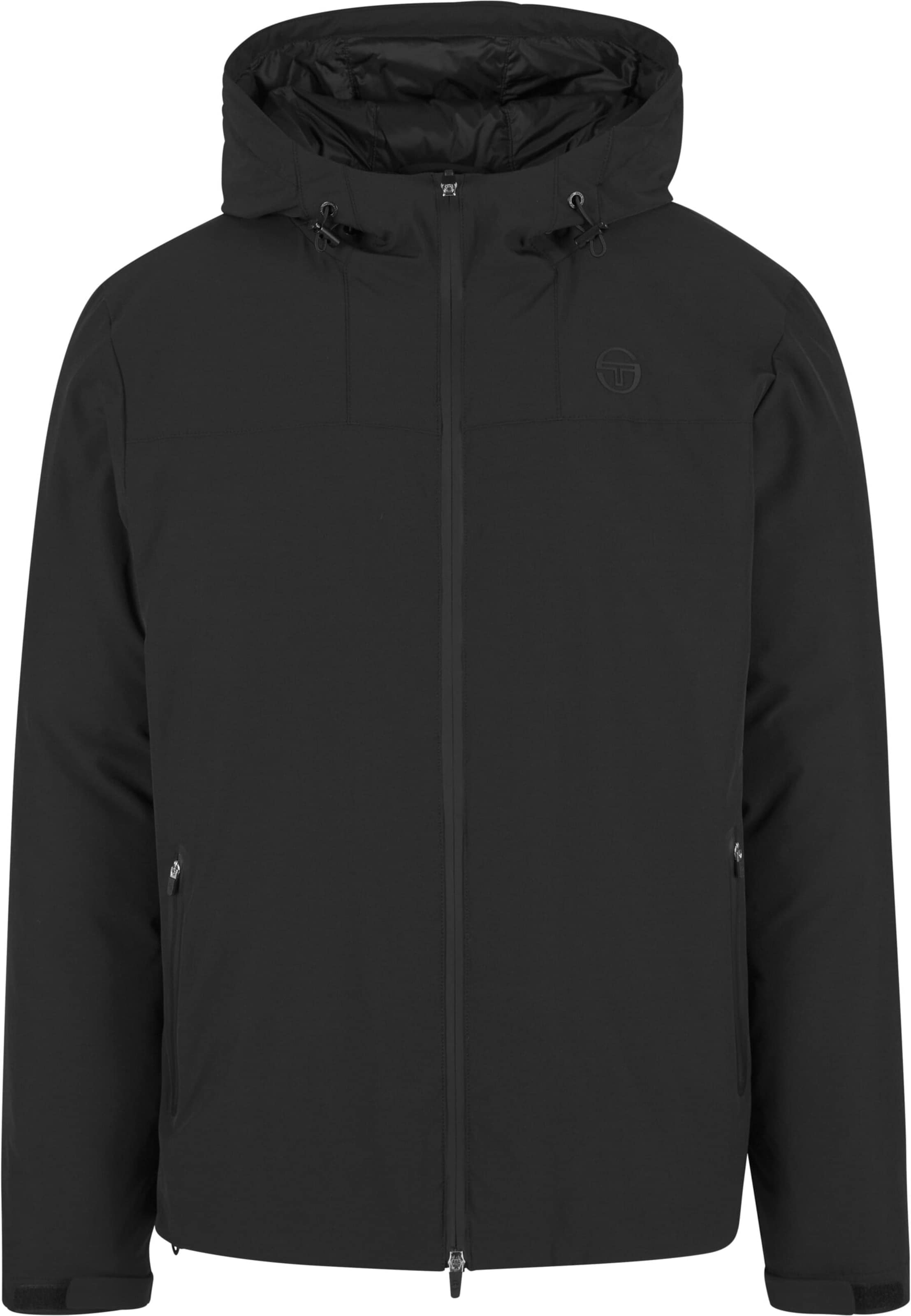 Veste de survêtement Sergio Tacchini en noir : devant