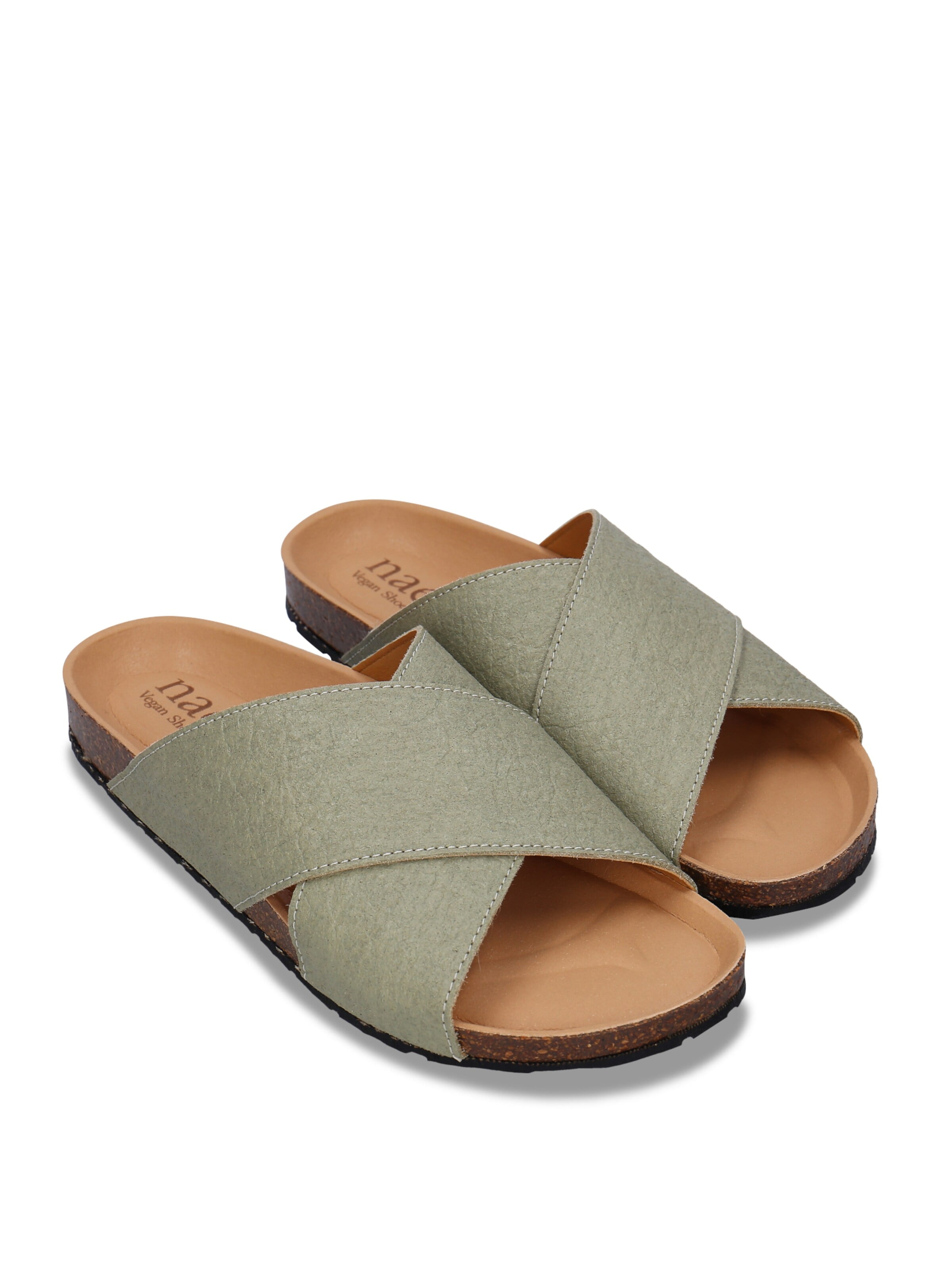 nae Vegan Shoes Pantofle 'TUPAI' – zelená