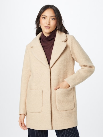 ICHI Between-Seasons Coat 'Stipa' in Beige: front