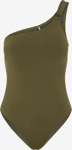 PIECES Swimsuit 'Groa' in Green: front