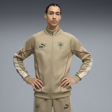 PUMA Trainingsjack 'Marokko King' in Beige: voorkant