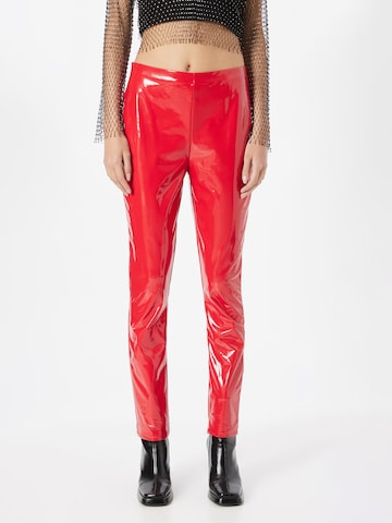 Coupe slim Pantalon NLY by Nelly en rouge : devant