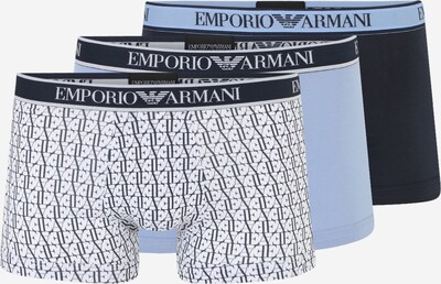 Emporio Armani Boxers en marine / bleu clair / blanc cassé, Vue avec produit