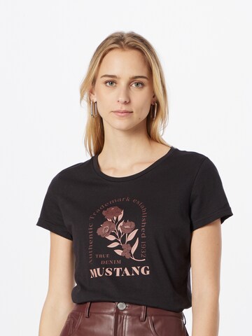 MUSTANG T-Shirt 'Alexia' in Schwarz: predná strana