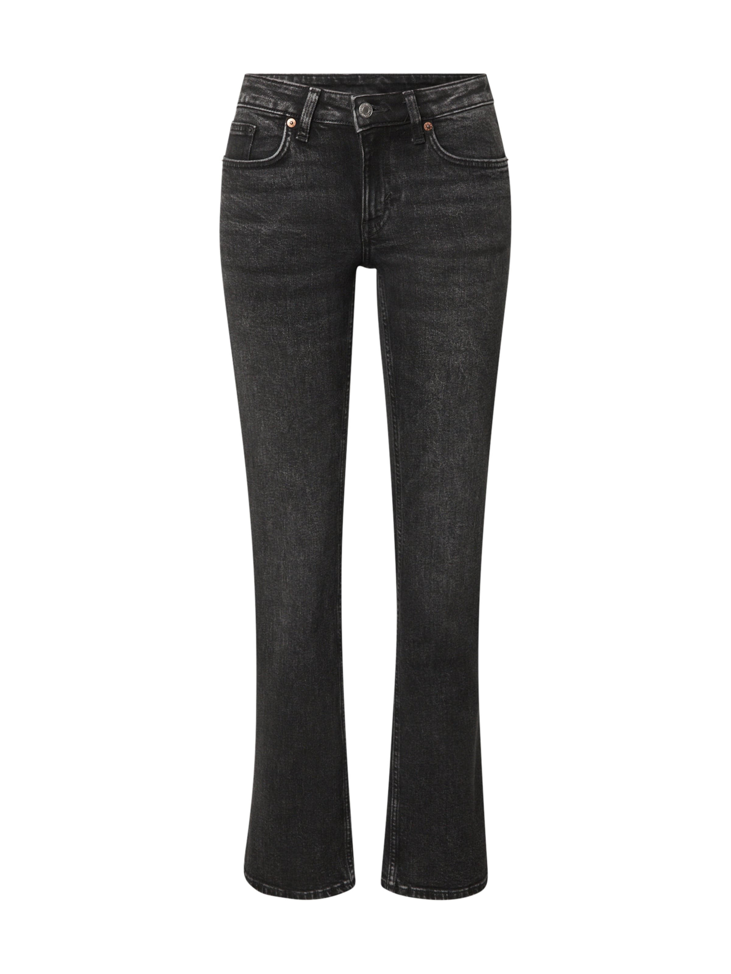 WEEKDAY Bootcut Jeans &#x27;Tension&#x27; in Zwart: voorkant