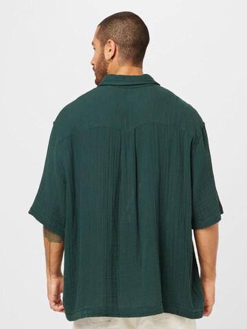 WEEKDAY Comfort fit Button Up Shirt in Green