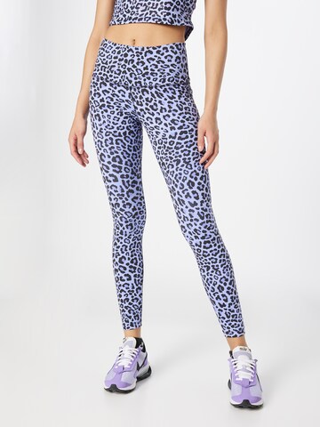 Coupe slim Pantalon de sport 'One' NIKE en violet : devant