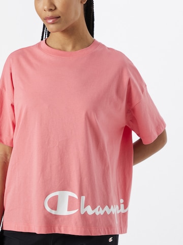 rozā Champion Authentic Athletic Apparel "Oversize" stila krekls