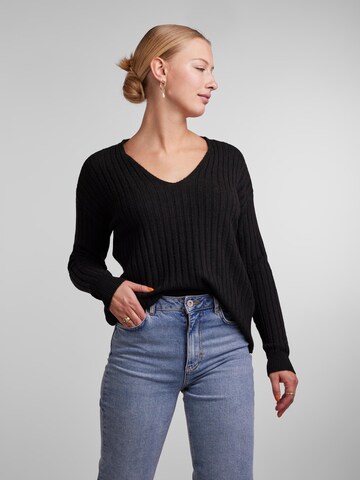 PIECES Pullover 'Cava' in Schwarz