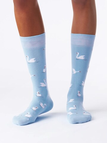 Von Jungfeld Socks 'Signature Icons' in Blue