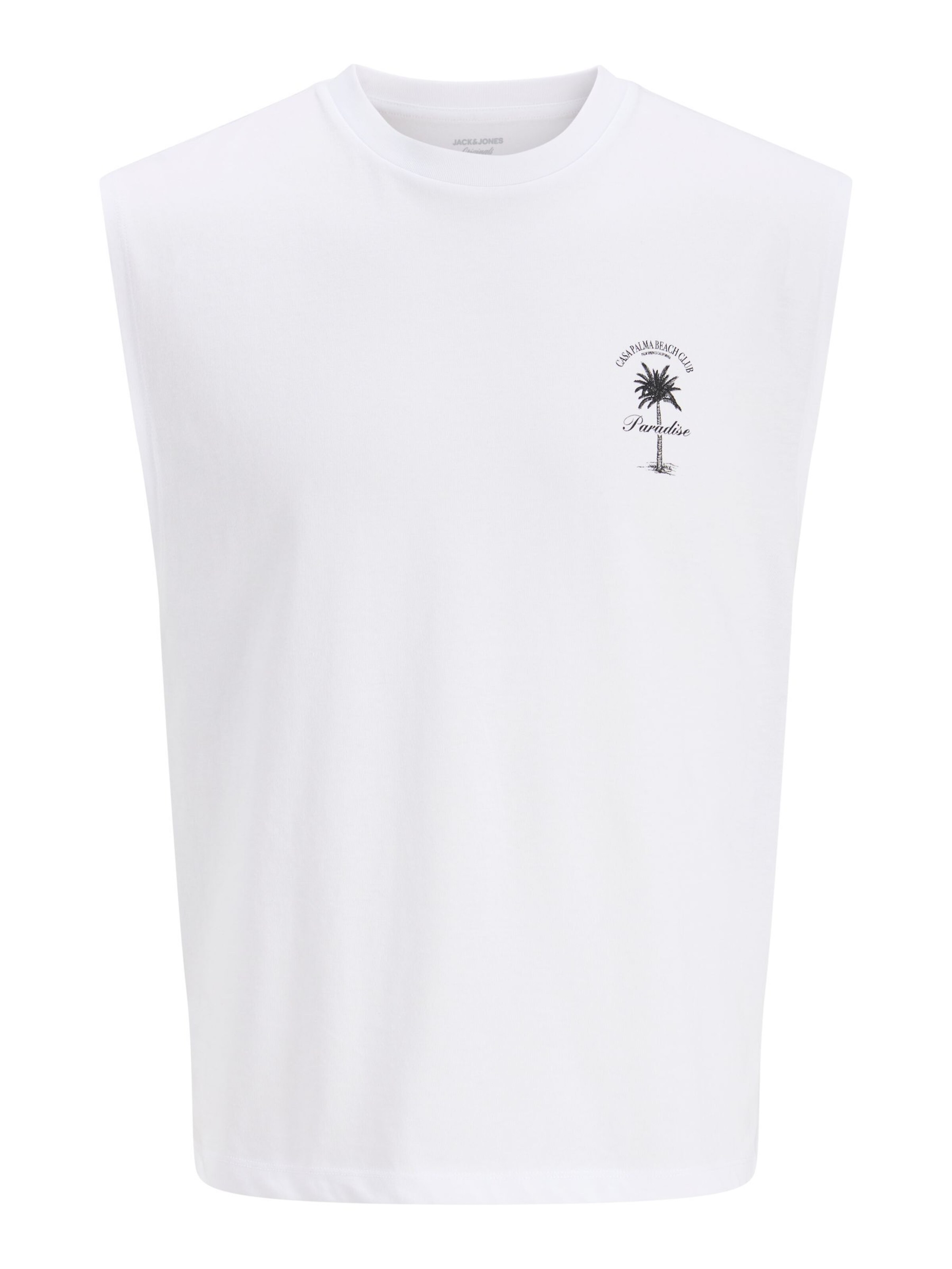 Maglietta in XL JACK & JONES di colore nero / bianco, Visualizzazione prodotti