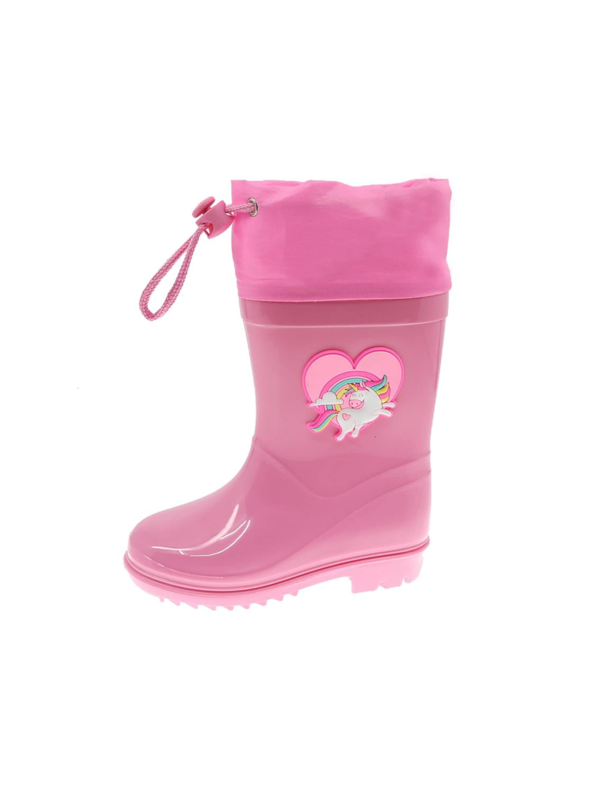 Beppi Regenlaarzen in Roze: voorkant