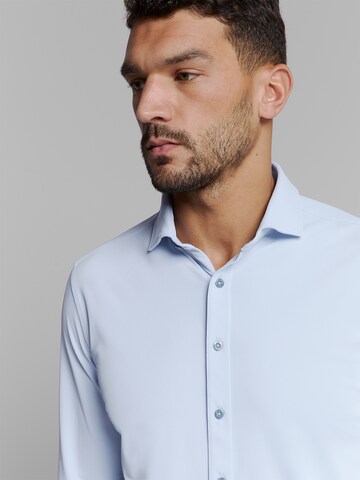 No Excess Regular fit Overhemd in Blauw