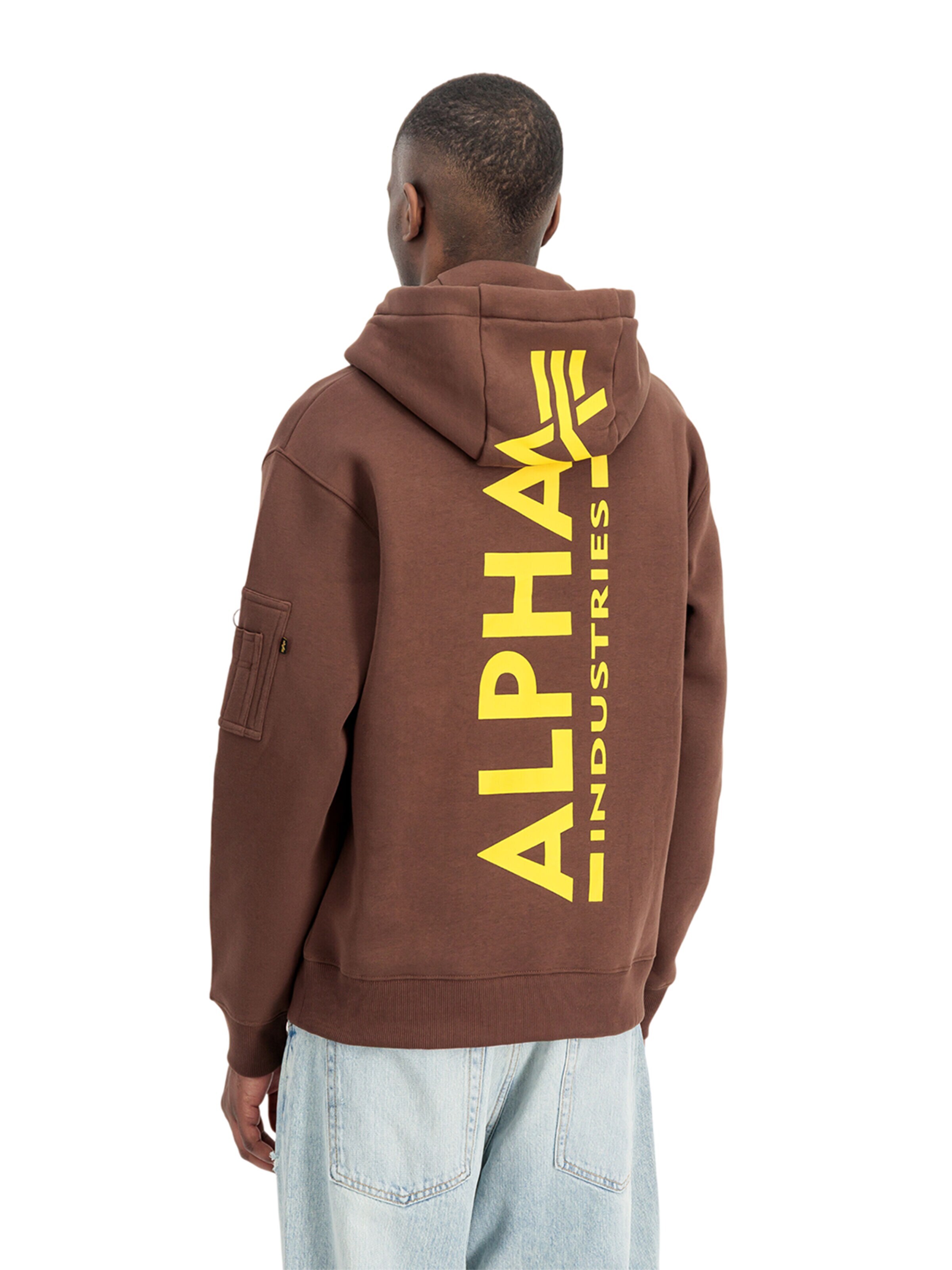 ALPHA INDUSTRIES Mikina - Hnedá